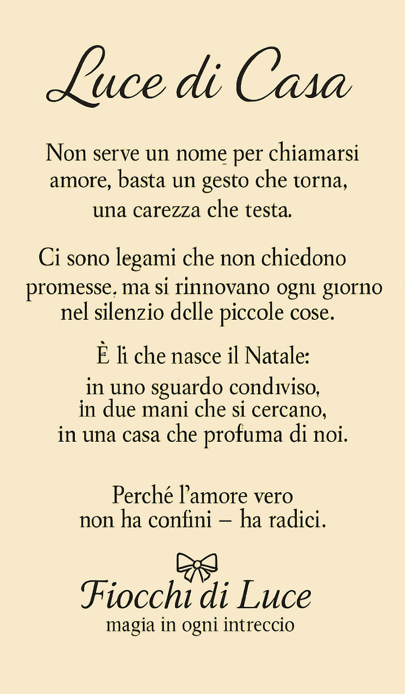 Fiocchi di Luce Fiocco Natalizio Personalizzato con Tamorra Ø10–20 cm