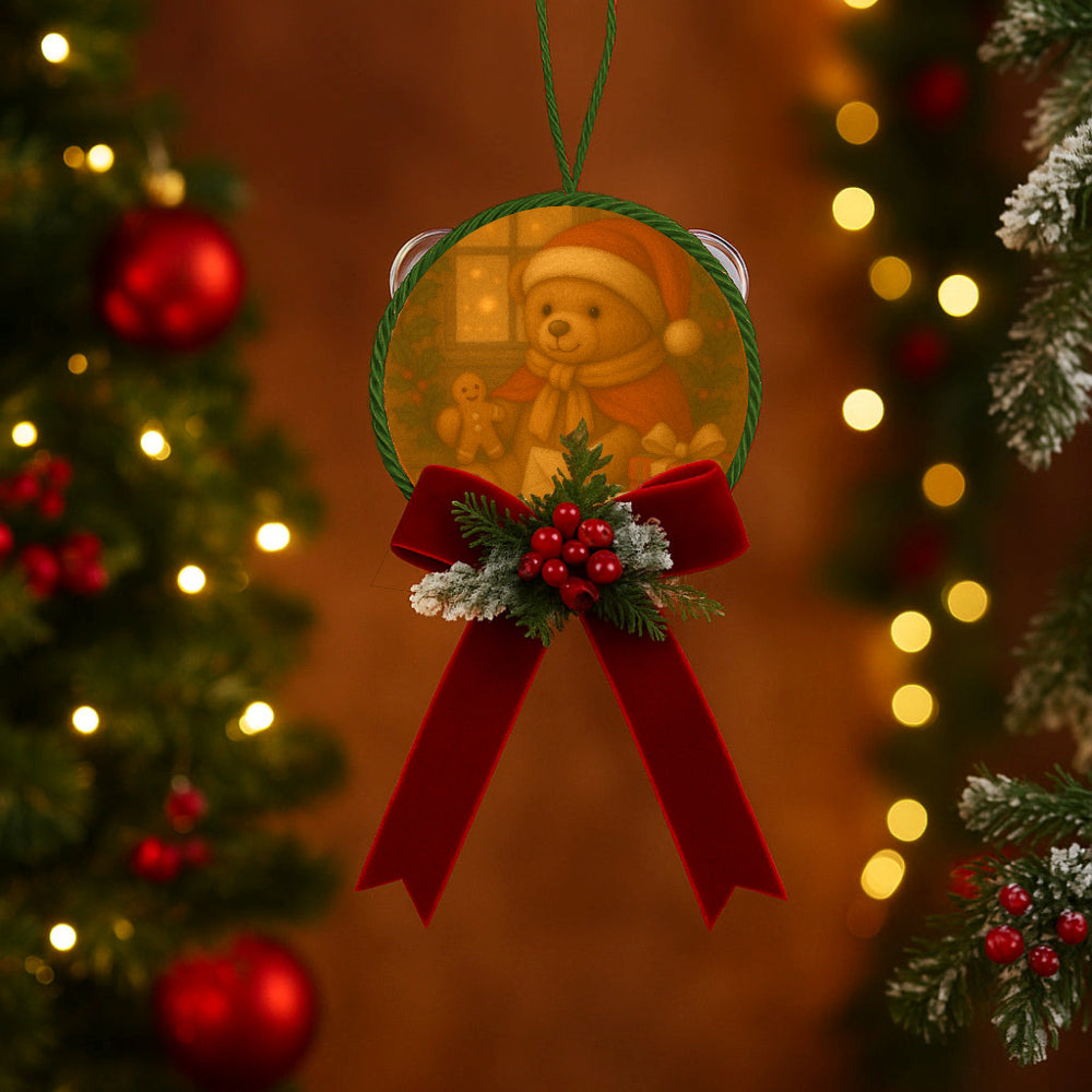 Fiocchi di Luce Orsetto del Cuore Tamorra Natalizia Ø16 cm (Baby)