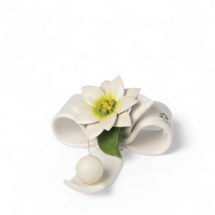 Fiocco Stella bianca 14x7 GLI ALBERELLI