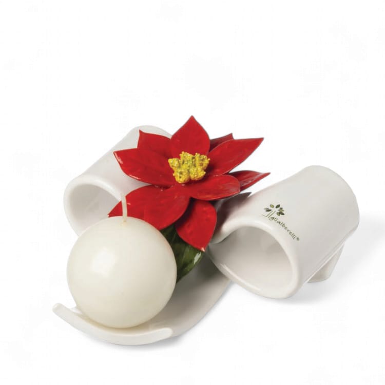 Fiocco Stella rossa 18x8 cm GLI ALBERELLI