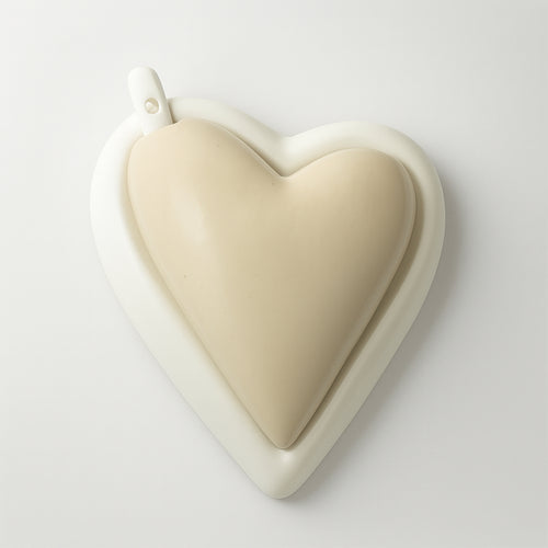 Cuorematto Formaggera Cuore Porcellana Bianca 13x11 cm