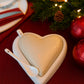 Formaggera Cuore in porcellana bianca Cuorematto 13x11 cm per tavola

