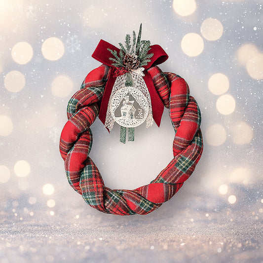 Fuori Porta Tartan Scozzese Tessuto Ø30 cm