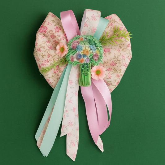Fuoriporta pasquale Gensini con ceramica 37x22 cm decorativo