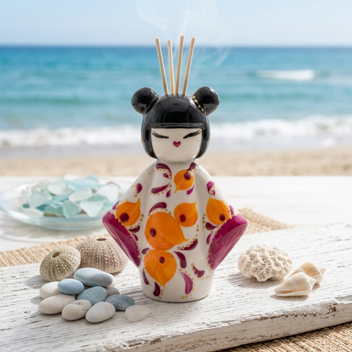Sharon Diffusore d'Ambiente Kokeshi Porcellana H15x10 cm sp70