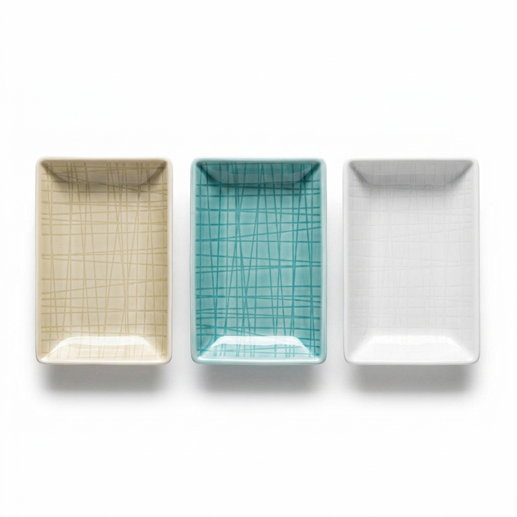 Rosenthal Mesh Dish Porcellana Rettangolare 10×7 cm
