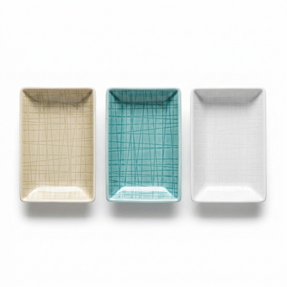 Rosenthal Mesh Dish Porcellana Rettangolare 10×7 cm