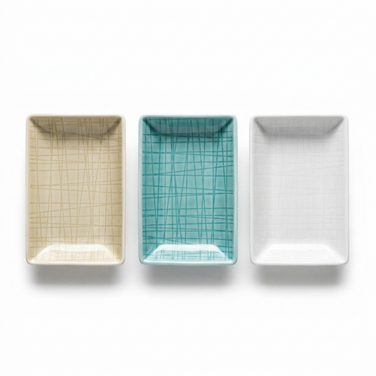 Rosenthal Mesh Dish Porcellana Rettangolare 10×7 cm