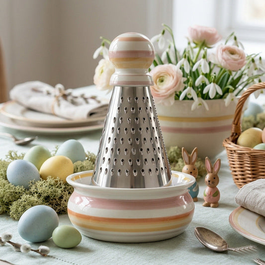 Cuorematto Multi-Ceramic Grater Painted Steel Ø12xH19 cm 