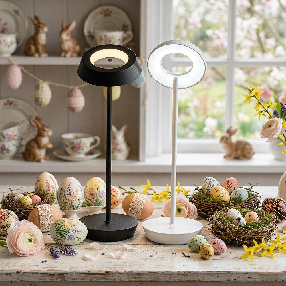 Cuorematto Lampada LED Ricaricabile Metallo H41 cm F1122