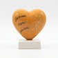 Twine of Earth Ceramic Heart on Base with Phrase 13 cm