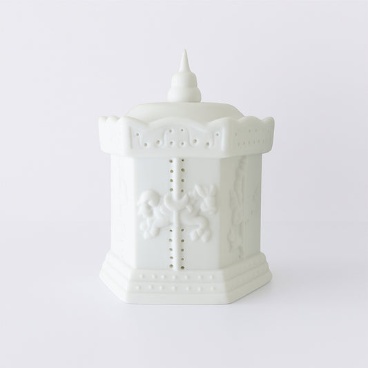 Giostrina biscuit bianco Ilary Queen con luce LED 13 cm