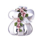 Gli Alberelli Sfera Bianca Decoro Rose 23x24cm Porta Candele Made Italy