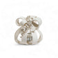 Gli Alberelli Sfera Bianca Decoro Rose Porta Candele Made Italy Classica