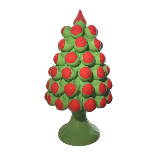 Gli Alberelli Albero Pigna Natura di Natale 20 X 36 cm Porcellana Capodimonte Made In Italy  VR