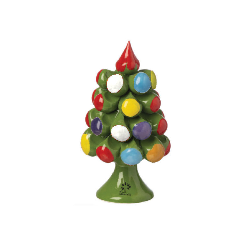 Gli Alberelli Albero Pigna Natura  natale 25 X 15cm Porcellana Capodimonte Made In Italy VC
