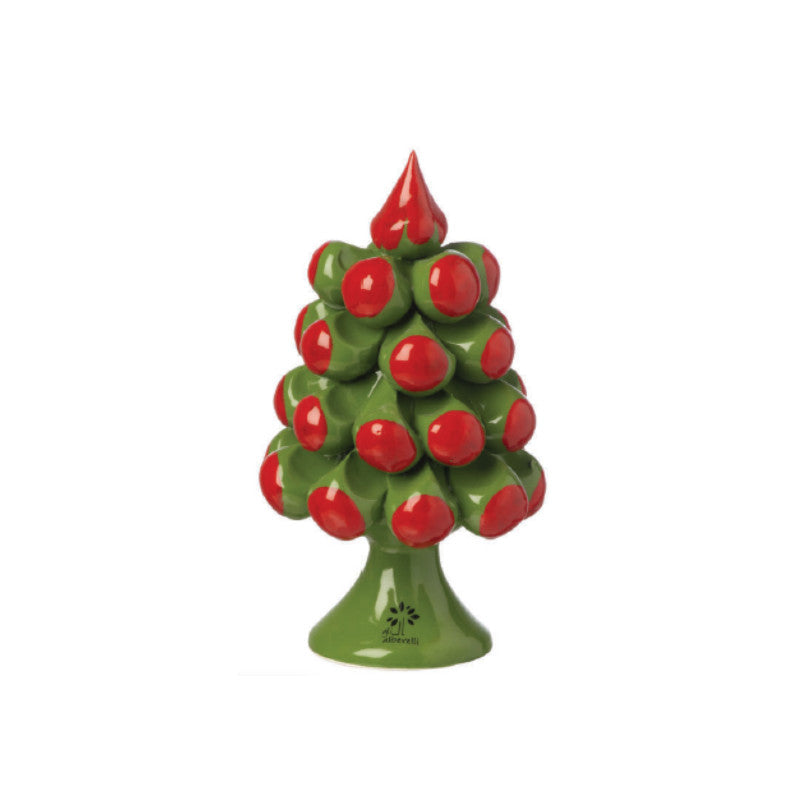 Gli Alberelli Albero Pigna Natura  natale 25 X 15cm Porcellana Capodimonte Made In Italy VR