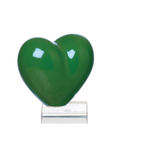 Gli Alberelli Collezione Cuore in Capodimonte con base in Plexy Made In Italy Varie misure e colori