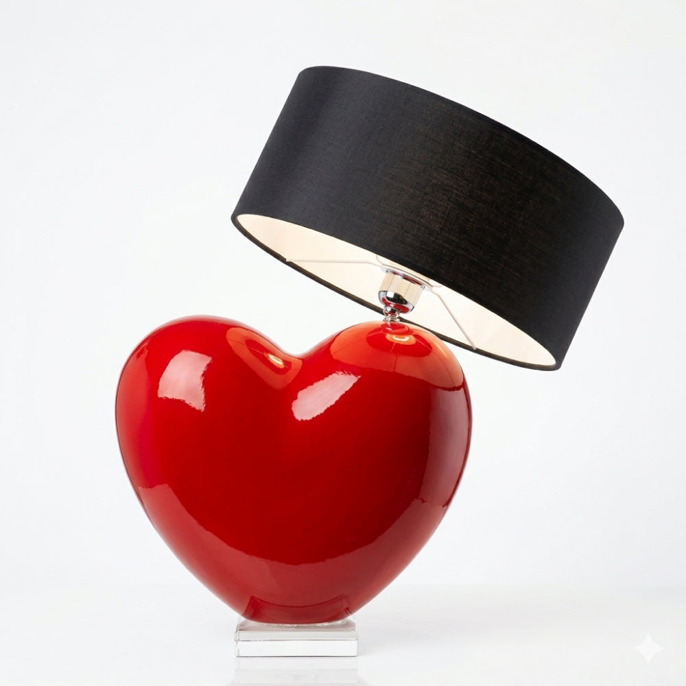 Gli Alberelli Lampada Cuore Rosso con Paralume Regolabile 50 cm