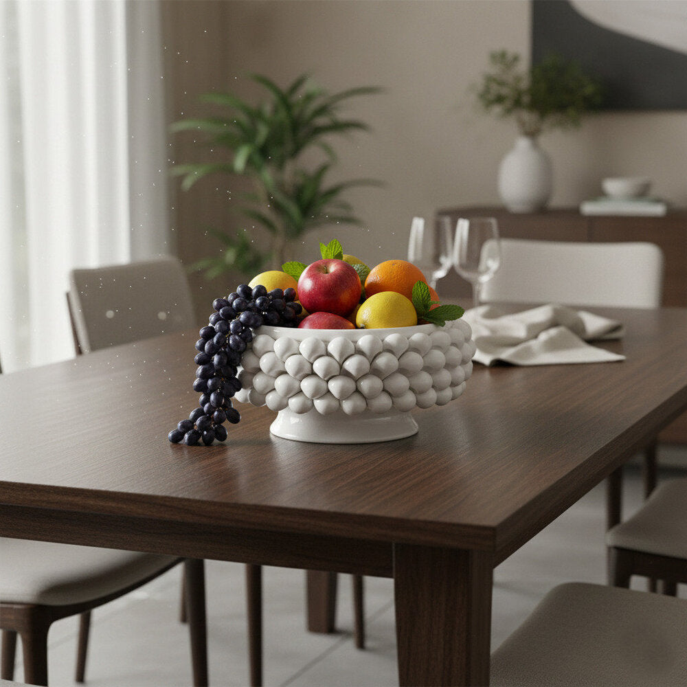 Gli Alberelli Pigne Siciliane Ceramica Capodimonte Centro Tavola Ø33