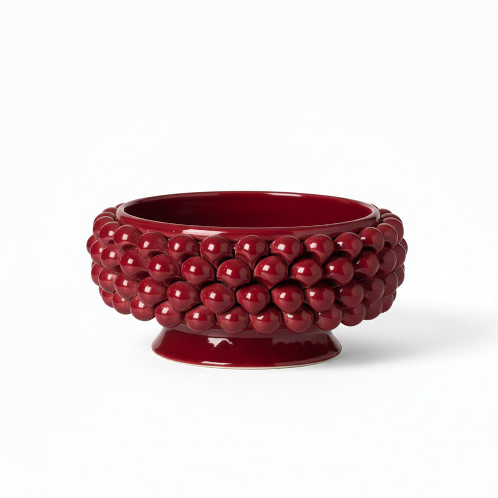 Gli Alberelli Pigne Siciliane Ceramica Capodimonte Centro Tavola Ø33