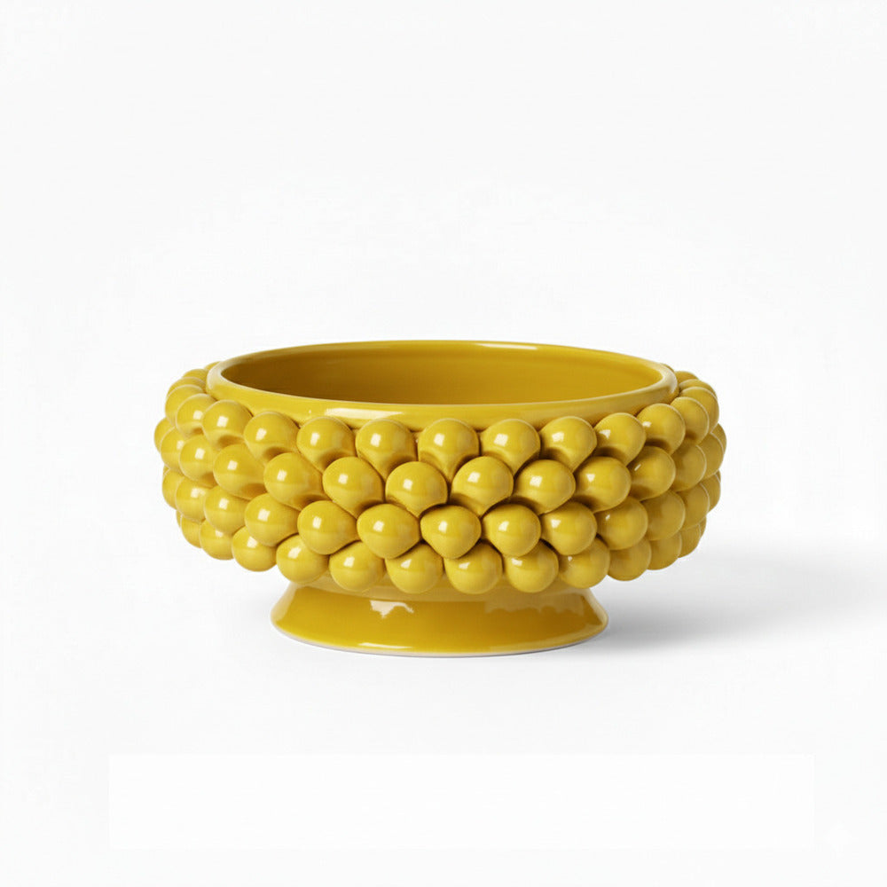 Gli Alberelli Pigne Siciliane Ceramica Capodimonte Centro Tavola Ø33