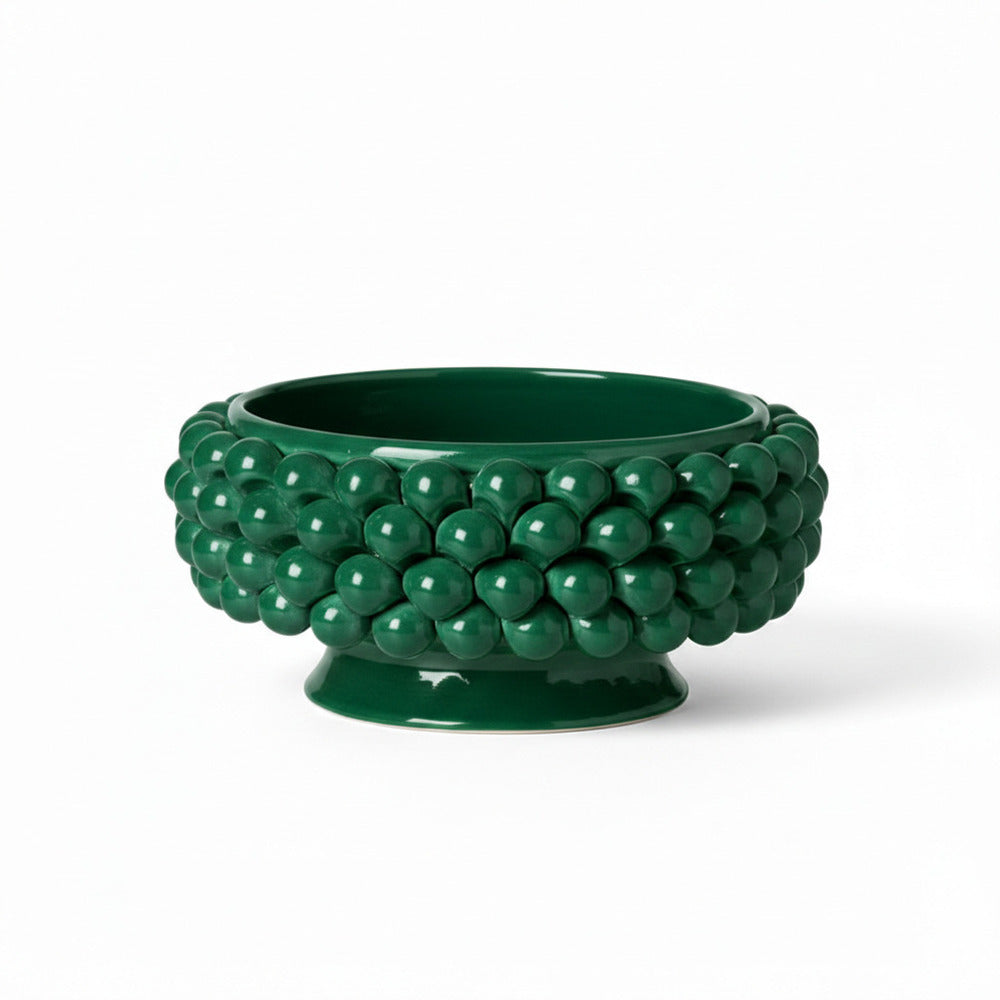 Gli Alberelli Pigne Siciliane Ceramica Capodimonte Centro Tavola Ø33