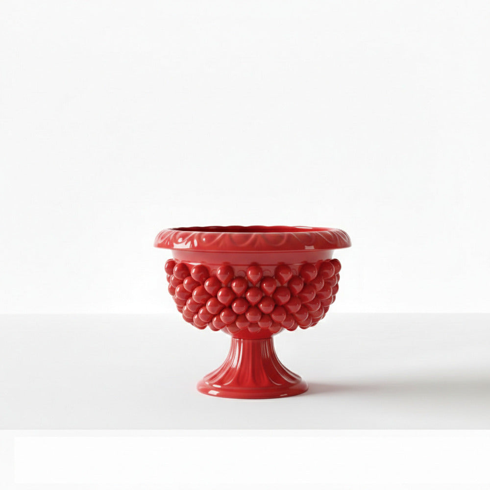 Gli Alberelli Pigne Siciliane Ceramica Capodimonte Centro Tavola Ø42 cm Alzata