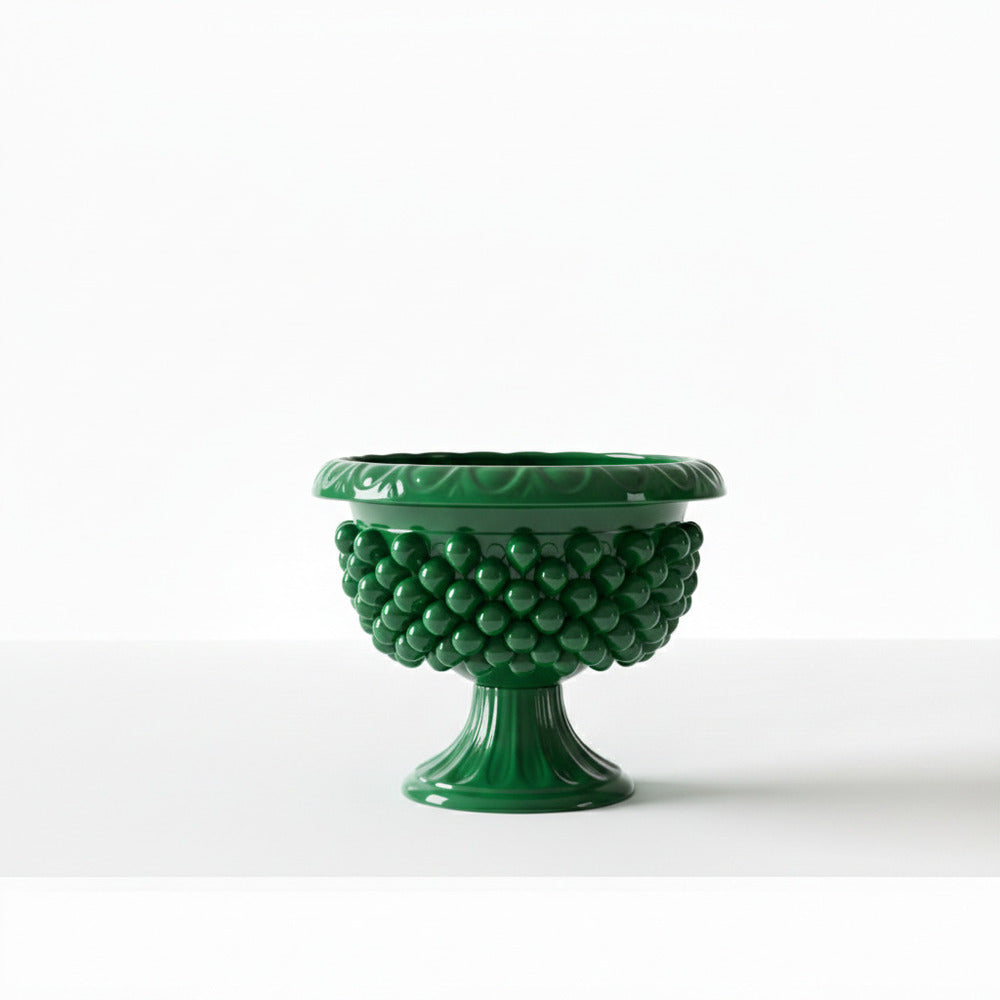 Gli Alberelli Pigne Siciliane Ceramica Capodimonte Centro Tavola Ø42 cm Alzata