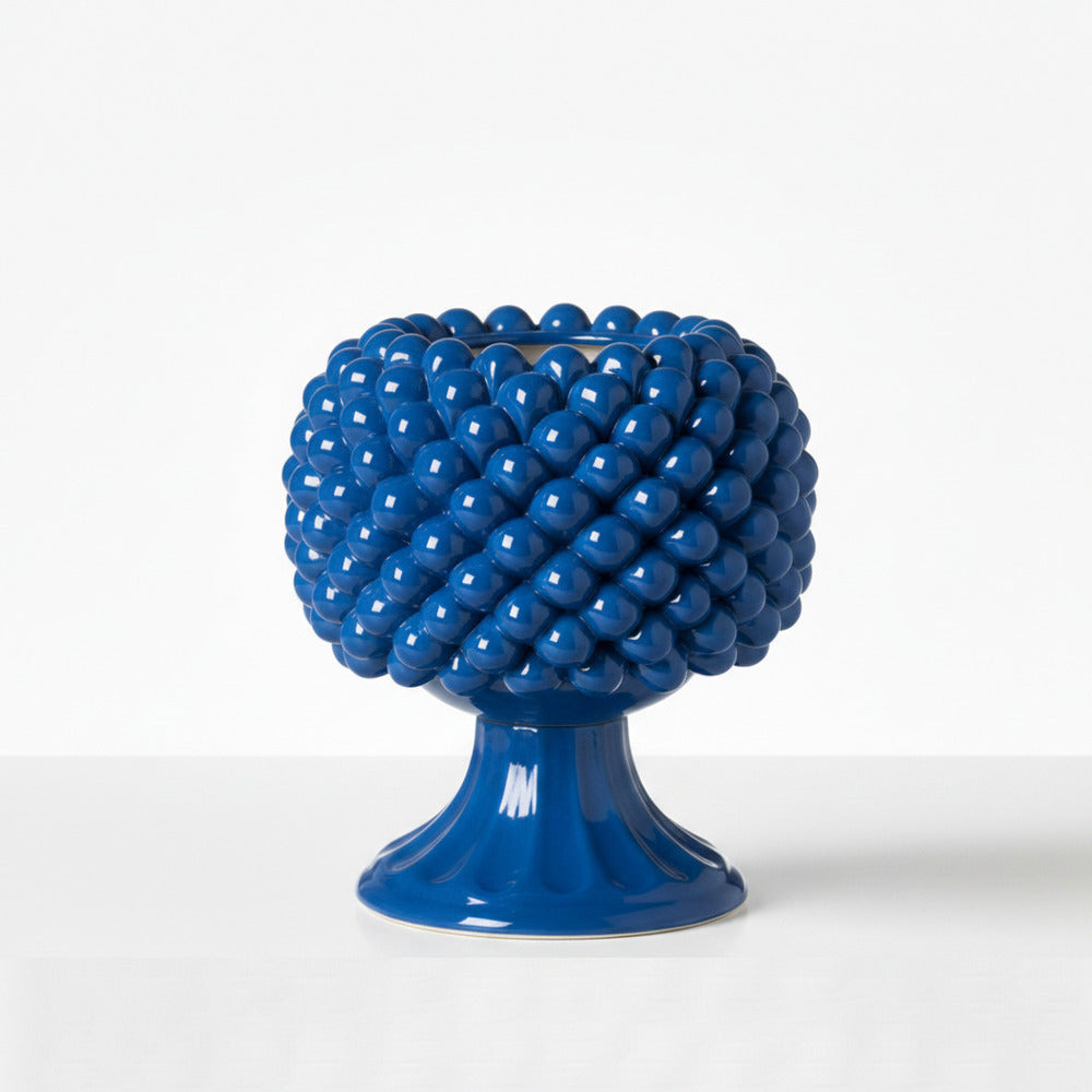 Gli Alberelli Pigne Siciliane Ceramica Capodimonte Vaso Uovo Pigna Ø 35 CM