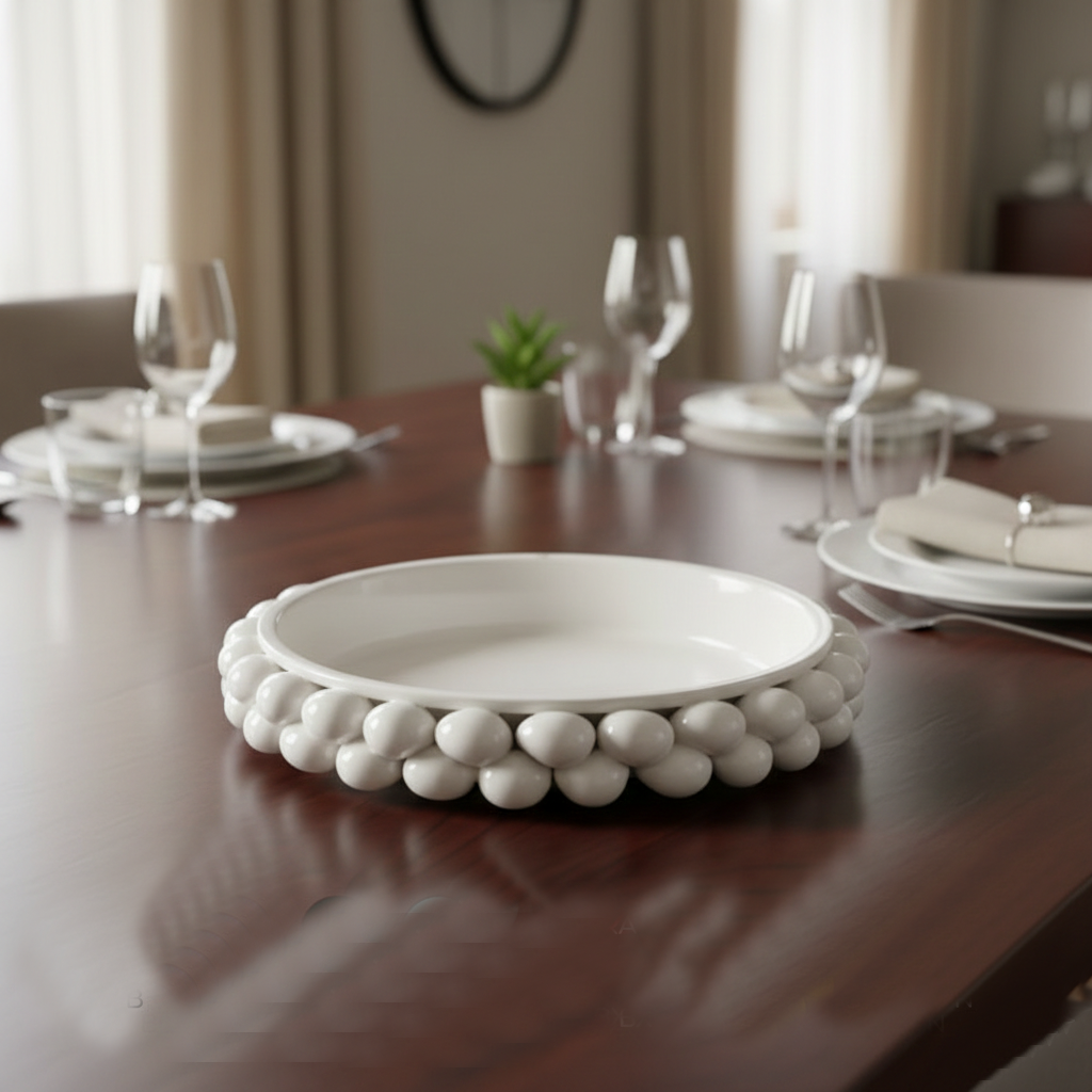 Gli Alberelli Pigne Siciliane Ceramica Centro Piatto Pigna Ø 36 CM