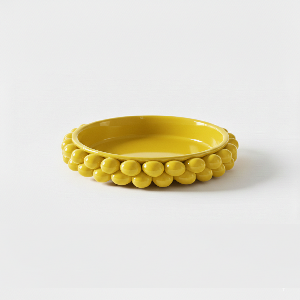 Gli Alberelli Pigne Siciliane Ceramica Centro Piatto Pigna Ø 36 CM