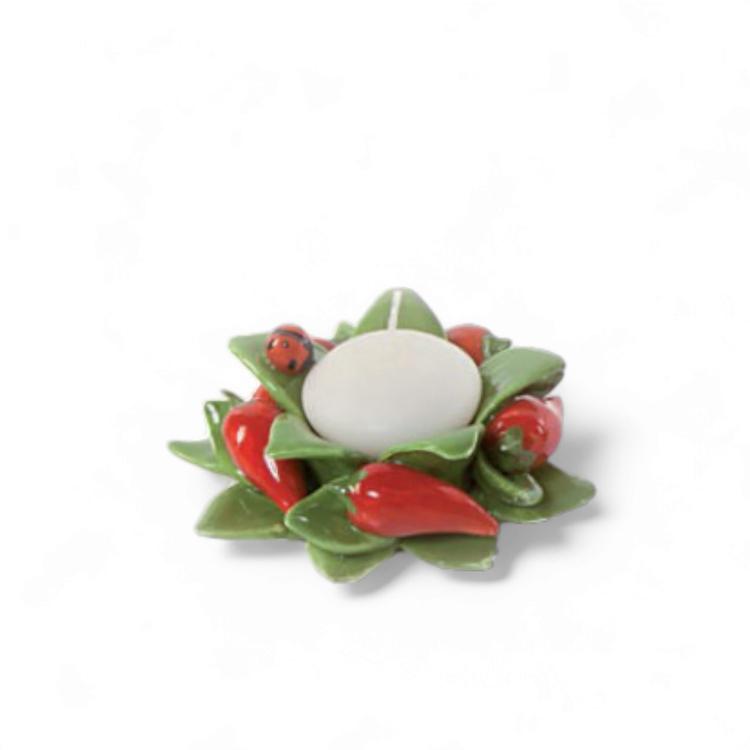 Gli Alberelli Porta Candele Fiori e Frutta 0147 pe - cm 10 x 6