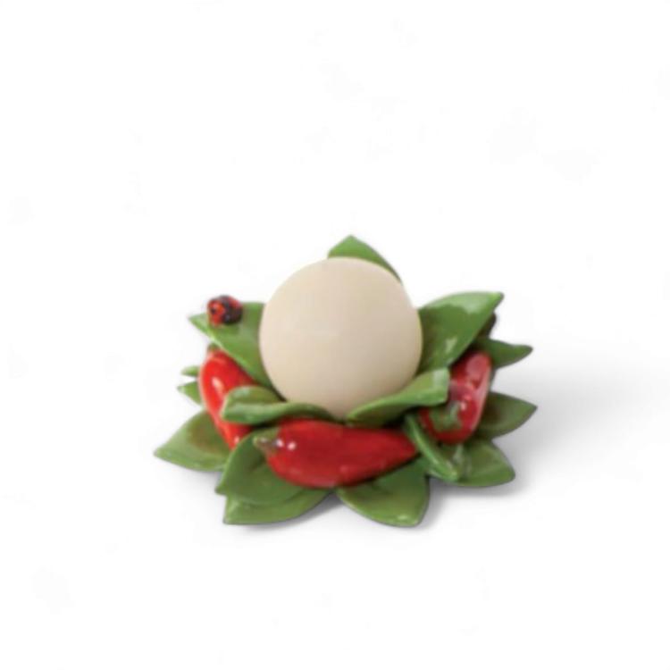 Gli Alberelli Porta Candele Fiori e Frutta 0148PE - cm 12 