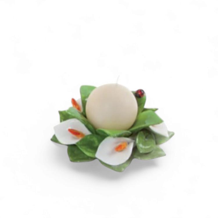  Gli Alberelli Porta Candele Fiori e Frutta 0148 C - cm 12 