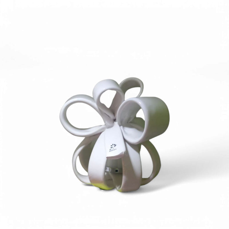 Gli Alberelli Portacandela Sfera Fiocco 15cm in Ceramica di Capodimonte cv