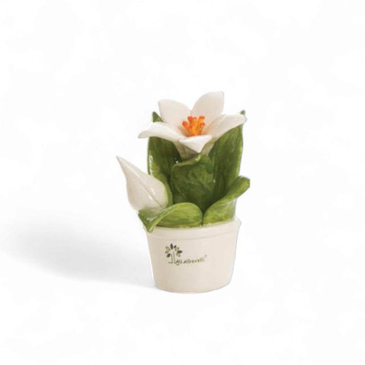 Gli Alberelli Profumine Le Profumotte Cm 12X14 in Ceramica di Capodimonte Made In Italy 0160gl