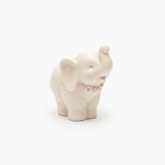 Hervit Royal Class Elefante in Porcellana Avorio 8x7 cm
