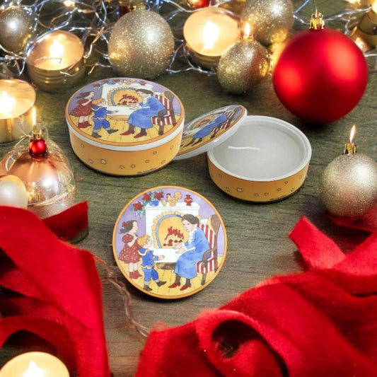 Hutschenreuther Scatola 9cm Porcellana Fine Con Candela Di Natale Natalizia Noel