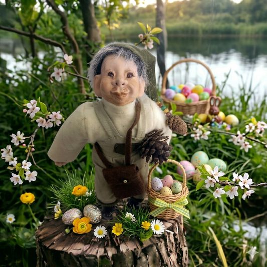 Il Bosco Incantato Sala Gnomi Folletti Ceramica  H.28x16 cm