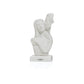 Ilary Queen Statua Abbraccio Coppia con Base in Gres Bianco 10 x 20 Cm