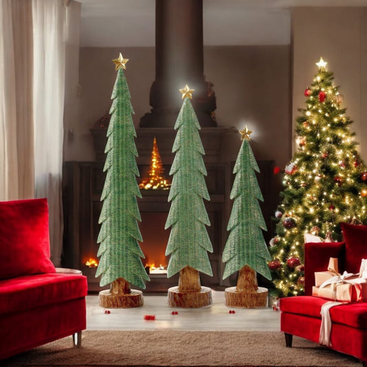 Ilary Queen Albero di Natale H.61/48/38 Cm in Marmorino