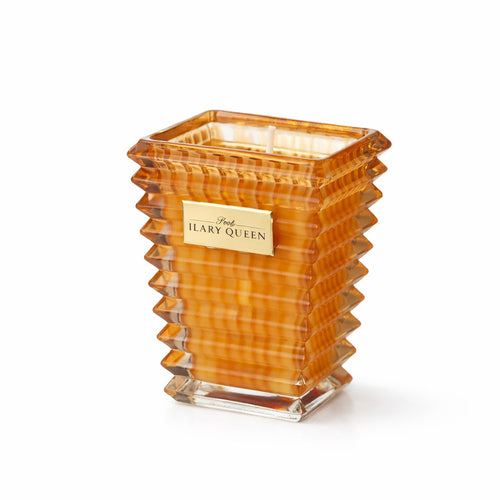 Ilary Queen Candela Vetro Ambra Taormina Design 10x8 cm