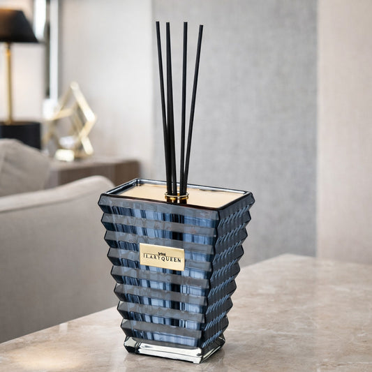 Ilary Queen Diffusore Vetro Fumè Taormina Design 10x13 cm