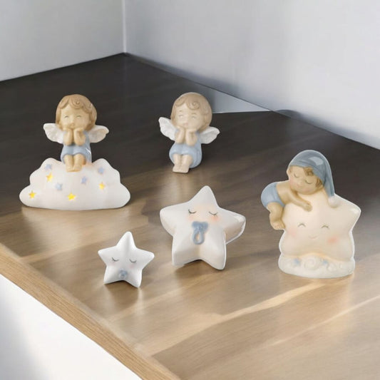 Ilary Queen Linea Bimbo Battesimo Nascita Celeste - Bomboniere LED