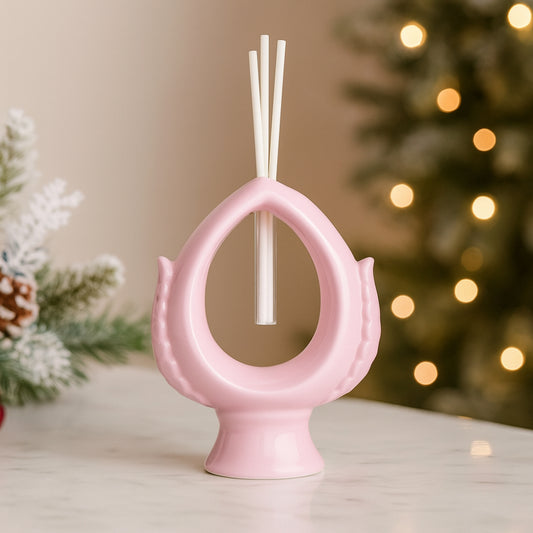 Ilary Queen – Pumo Rosa Diffusore in Porcellana natale