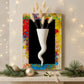 Ilary Queen Quadretto Plexy con Corno Bianco 19x29 cm