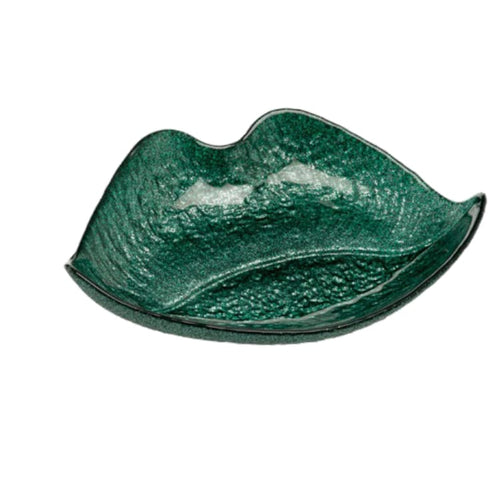 Ilary Queen Svuotatasche Lips Vetro Pop Verde 22/17 cm