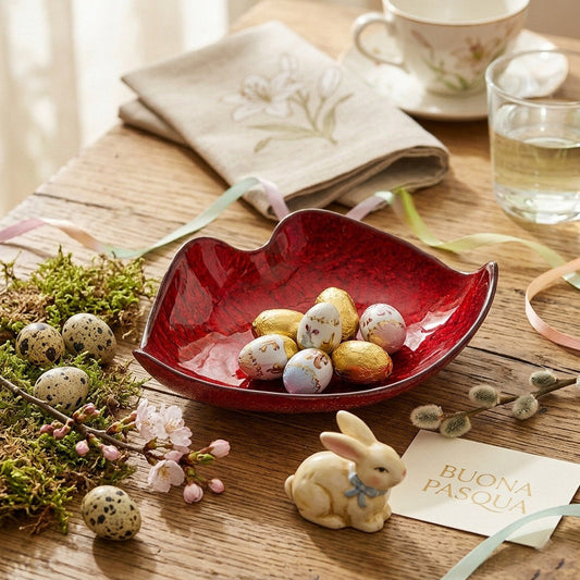 Ilary Queen Svuotatasche Lips Vetro Pop Rosso 22/17 cm