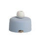 Ilary Queen Vasetto in Gres con Pampas H.7,5cm Celeste